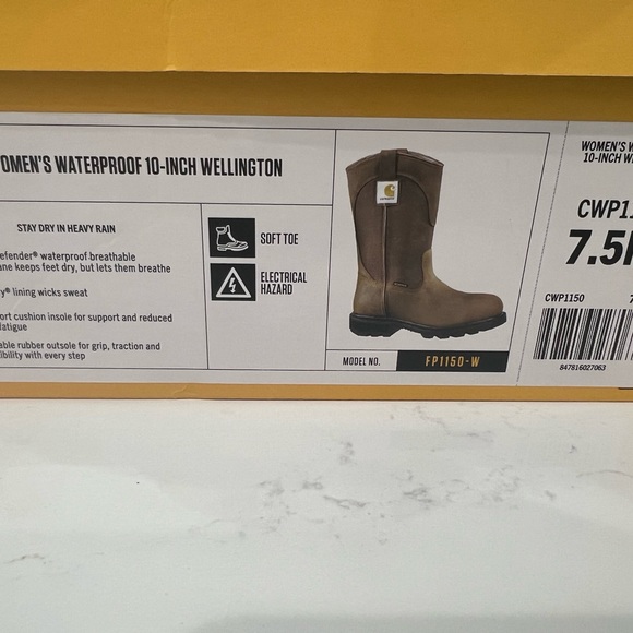 Carthartt Waterproof Boots- new in box. I ordered the wrong size. - Picture 4 of 5